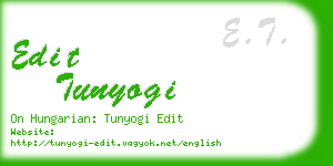 edit tunyogi business card